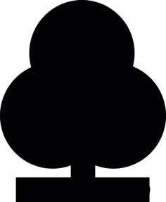 Leafy Tree Simple Line Art Svg, Free Vectors File